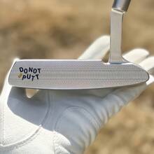 1pc PUTT DON'T Golf Putter Golf Club 32-36 Inches, With Head Cover, Golf Club - Improves Ball Speed And Accuracy Detachable Weight With Aiming Lin - Silver - View 5