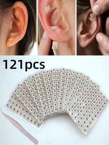 481pcs Natural Ear Acupuncture Stickers, Massage And Pressure Stickers, Self-Adhesive Ear Acupuncture Stickers, Durable Material, For Relaxation And Acupuncture Point Massage