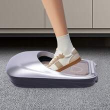 Silver Shoe Film Dispensing Machine With Included Film Roll - Manual Shoe Wrapping System For Retail Stores And Home Protection - Hygienic Footwear Cover Solution For Events, Showrooms And Clean Environments - Silver - View 11