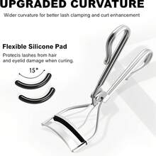 200/100/50 Pcs Eyelash Curler Replacement Pads, Compatible With Tweezerman Eyelash Curler, Silicone Material, Black. Soft Rubber Replacement Pads (Black) For Universal Eyelash Curlers. - Black - View 6