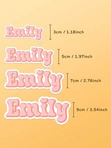 1 miếng dán tên tùy chỉnh, nhãn chữ cá nhân hóa, món quà lý tưởng dành cho anh ấy/cô ấy vào Ngày Valentine, Ngày của Mẹ, Ngày của Cha, Sinh nhật, Lễ tốt nghiệp, Kỷ niệm, Đám cưới, Cặp đôi - Phong cách 2 - Xem 9
