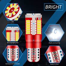 4pcs T10 168 192 W5W LED Bulbs Canbus 12V Error-Free 57smd For Car Dome Lights Reading Light Door Light High-Brightness Neon Lights Car Accessories