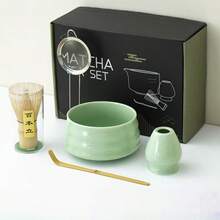 1件/5件抹茶碗、抹茶打蛋器、陶瓷抹茶勺、日式竹制抹茶刷、抹茶配件套装、返校套装、节日礼品套装、万圣节礼物、圣诞节礼物 - 彩色 - 查看 14
