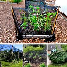 1 Piece Outdoor Garden Plant Cover - Mosquito Net, Bird Barrier, Patio Net - Durable And Breathable Holiday Gift, (Only Net Cover, No Stand) - màu đen - Xem 3