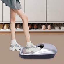 Silver Shoe Film Dispensing Machine With Included Film Roll - Manual Shoe Wrapping System For Retail Stores And Home Protection - Hygienic Footwear Cover Solution For Events, Showrooms And Clean Environments - Silver - View 7
