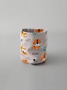 1 件柔软温暖的颈部保暖围巾 - 男孩和女孩的冬季面部保护 - 可机洗的青少年围巾，采用易环绕设计 - 适合滑雪、雪地游戏、日常户外活动的寒冷天气配件 - 送给青少年和青少年的理想礼物，冬季围巾，俏皮的动物图案 - 彩色 - 查看 9