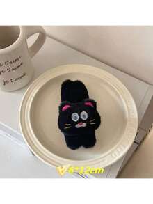 Nuevo broche de gato de peluche multicolor lindo, accesorio de estilo, pequeño regalo para amigos o parejas - Multicolor - Ver 7