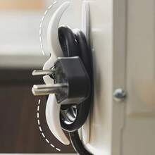 Bộ 5/8/12 dụng cụ quấn dây điện cho thiết bị nhà bếp không cần khoan - trắng - Xem 3