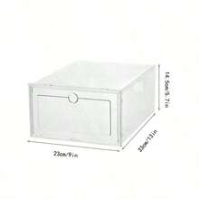 6 piezas/Set, 12 piezas/Set Cajas de zapatos transparentes, contenedores de almacenamiento de zapatos apilables, organizadores de zapatos para armario, cajas de zapatos duraderas con puertas transparentes, cajones de zapatos de plástico reforzados, cajas de zapatos de plástico apilables, organizadores de almacenamiento de zapatos, cajas de almacenamiento de zapatillas.