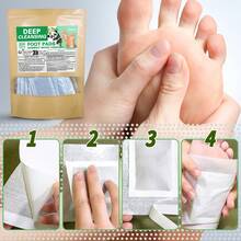 30/50 parches para los pies, parches de moxibustión de artemisa natural para los pies, parches desintoxicantes, parches de reflexología herbaria y acupresión adhesivos para una limpieza profunda, mejorar el sueño, aliviar la fatiga, el estrés, el dolor corporal, con ingredientes a base de plantas para hombres y mujeres, usar después de remojar los pies para un efecto mejorado, cuidado de los pies y el Body