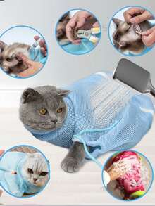 Cat Washing Bag Cat Grooming Tool For Nail Clipper Pet Cleaning Supplies Anti-Scratch Anti-Bite Bathing Bag ﻿
