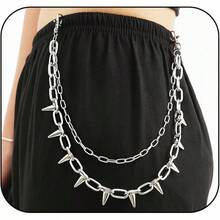 Pants Chain Wallet Chain Punk Chain Hip Hop Butterfly Lock Charm Jeans Chains Rock Chains For Women Men Hipster Women Fashion  Waist Pants Chain Jewelry Clothing Accessories - E4 - Xem 9