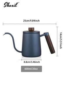 shoxil 1pc Pour Over Coffee Kettle, Stainless Steel Gooseneck Spout Coffee Pot, For Home Office Coffee Shop - Coffee Maker - View 14