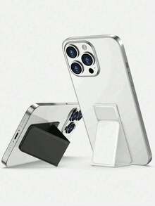 1pc/2pcs Phone Grip Holder , Leather Push Pull Phone Holder, Universal Cell Phone Holder For Smartphone, Adhesive Phone Back Card Holder, Ultra-Thin Kickstand Stand Phone Case Accessory. Compatible With IPhone, Android Phone, Gift For Birthday, Family, Friends Phone Stand Phone Accessories - Multicolor - View 4