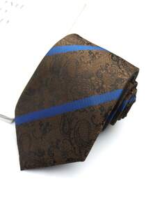 1条咖啡色和酒红色条纹领带，适合商务、休闲、婚礼、日常聚会、礼品等场合。 - 彩色 - 查看 15