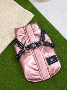 Haustierkleidung Hundeweste Herbst/Winter Neue Katzen Haustierkleidung Fleece T-Shirt Wasserdichte Haustierzubehör - Gold - Übersicht 8