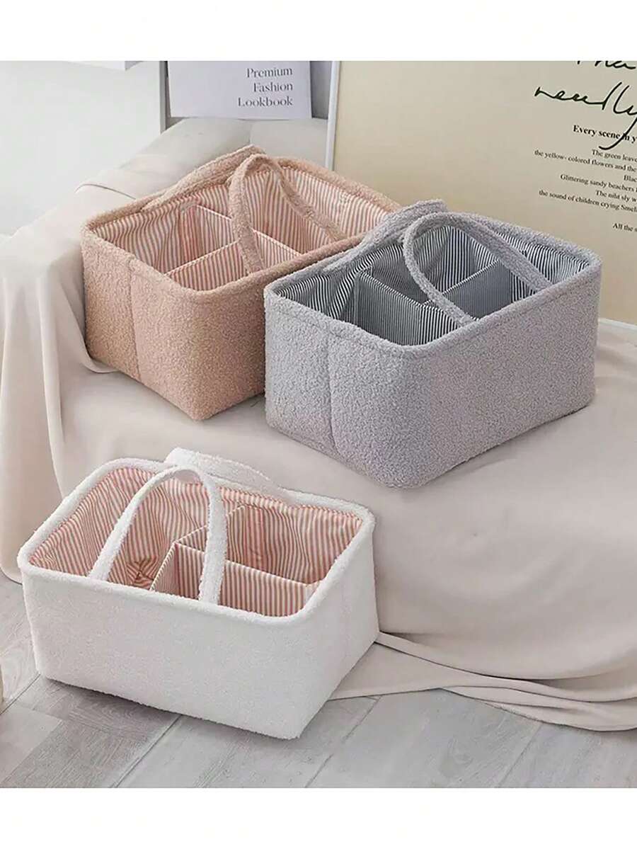 1 Stück multifunktionale Windel Aufbewahrungsbox, Stoffkorb mit großer Kapazität für Windeln, Feuchttücher und andere Babyartikel