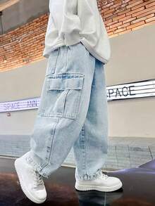 Boys' Straight Leg Casual Denim Jeans