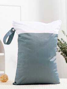 1pc Cloth Diaper Wet Dry Bags Reusable With Zippered Pockets Travel Beach Pool Daycare Soiled Baby Items Yoga Gym Bag For Swimsuits Or Wet Clothes - Multicolor - View 9