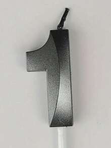 0-9黑色数字蜡烛，创意黑色蜡烛配金色数字蜡烛，适合生日派对，生日蛋糕数字蜡烛，许愿蜡烛，蛋糕装饰蜡烛 - 黑色 - 查看 4