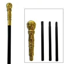 1pc Unique Shaped Creative Walking Stick (Spherical, Snake Head), Egyptian Style King Pimp Cane, Stage Performance Wand, Adult Party Magic Wand, Vintage Staff Prop - Multicolor - View 8