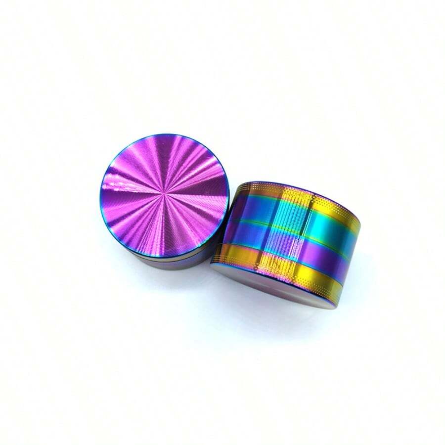 1pc Colorful Metal Grinder, 4-Layer Manual Herb Grinder, 3 Size Options, Holiday Gift