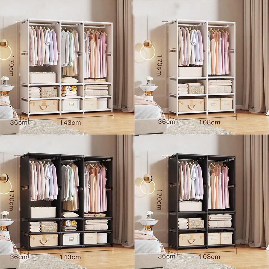 简易衣柜 落地式衣架 家用收纳衣架 出租屋挂衣柜 组装衣帽架 简易书架 学生组装书架 多层组合收纳架 落地式收纳柜 家用书柜 简易书架收纳柜 家用多层组装组合书架 床头简易书架 衣帽架 - 彩色 - 查看 1