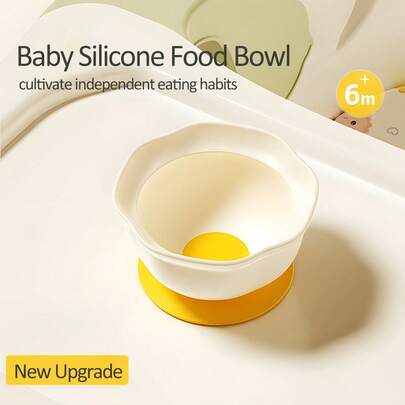 Silicone Baby Bowls With Suction For Independent Feeding | First Stage Self Feeding Essential For Toddlers And Kids