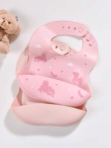 2 Stücke personalisierte Baby Lätzchen, weiche Silikon Lätzchen mit Klettverschluss, wasserdicht und fleckresistent, geeignet für Babys Jungen und Mädchen, personalisierte Geschenke mit Rosen, Einhorn, Regenbogen, Engel Motiven, ganzjährig, Valentinstag Serie - Verschiedenfarbig - Übersicht 7