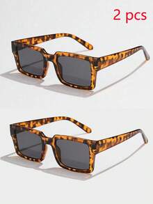 2 pièces imprimé léopard