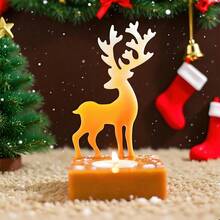 3D Christmas Silicone Molds - Snowflake & Reindeer Shapes, Suitable For Candle, Epoxy Resin, Soap Making Home Decor Christmas Decorations Room Decor