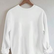 Graphic Tees Women's Retro Pheasant Pattern Printed Sweatshirt - Soft Beige Round Neck Casual Pullover, Medium Elastic Machine-Washable Autumn And Winter Comfort Top, Autumn Clothing, Comfortable And Suitable For The Body - Apricot - View 6