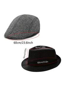 D EXCEED 1/2/3/4 Pcs Men's Newsboy Cap - Vintage-Inspired Ivy Hat For Golf, Driving & Outdoor Adventures | Autumn Winter Retro Style Hunting Gardening Accessory,Beach,Holiday - 3pcsB - View 4