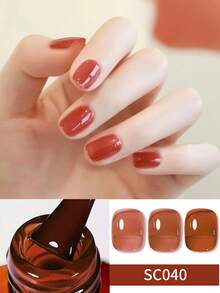 Tonitu g. Tonitu G 7ml Gelee Gel Nagellack - Nude Pink Rose Lila Rot Grau Burgund Braun, Abweichbar, UV/LED Aushärtung, transluzentes mintgrünes milchiges Semi-Permanentes Gel Nagellack für Maniküre Zuhause Salon & Nagelkunst, Geschenk für Frauen Nägel - 04 - Übersicht 1