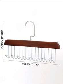 1/2 Set Of Multi-Functional Hanging Rack For Everyday Wardrobe Organization - Invisible Clothes Drying Rack For Underwear, Bras, Camisoles And Lingerie - Space-Saving, Compact Organizer For Bathroom, Laundry Room, Dorm, Closet - Easy Mount, Breathable Air-Drying Design, Durable Lightweight Steel - Rust-Resistant, No-Drill Installation With Removable Hooks, Slim Profile, Keeps Delicate Fabrics Airy And Fresh, Ideal For Travel Or Small Living Spaces, Perfect Gift For Student Rooms And Shared Closets, Fits Various Garment Sizes Without Deformation - Brown - View 7