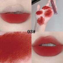 1pc Gege Bear Glossy & Matte Finish Lip Gloss, 5 Color Options, Long-Lasting, Moisturizing, Velvet Texture, Brightening