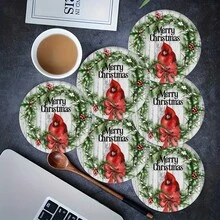 2 Stücke/4 Stücke/6 Stücke Weihnachtsmotiv bedruckte Diatomeen-Tischsets, Weihnachtsdekoration, geeignet für Esstisch, Kaffeebar, ganzjährige Dekoration, waschbare Tischsets, Raumdekoration, Untersetzer, Abtropfmatten, Küchen- und Esszimmer-Tischsets, Innen- und Außendekoration für Partys, Heimdekoration, ideales Geschenk - Verschiedenfarbig - Übersicht 13