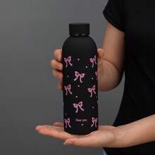 1pc 17oz/500ml Stainless Steel Double Wall Vacuum Insulated Water Bottle With Bowknot Design, Suitable For Travel, Gym, Outdoor Sports, Coffee Cup, Car Cup, All-Season Beverage Cup, Birthday, Holiday Gift - Multicolor - View 10