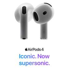 Apple AirPods 4 de Apple (Versión estándar, sin cancelación activa de ruido)