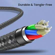 2-in-1 Audio Adapter Kabel, Typ C/Lightning zu 3,5 mm Kopfhörerbuchse Adapter kompatibel mit iPhone 16 Pro Max/16 Pro/16 Plus/16/15, Galaxy S24 S23, Redmi und anderen Smartphones