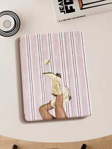 Western Cowboy Striped IPad Case, Compatible With IPad Air 4/5 (10.9 Inch), IPad 7/8/9 (10.2 Inch), Tab S6 (10.4 Inch), Tab A7 Lite (8.7 Inch), Stylish Leather Protective Cover, Great Gift For Back To School, Valentine's Day, New Year - Multicolor - View 8