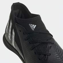 Adidas 儿童运动鞋，儿童足球鞋，带钉，舒适，男童运动鞋 GZ2895 - 黑色/白色 - 查看 2