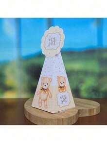 20 GOLDEN BEAR Boxes Neutral Gender Reveal Party Kit Party Favors Party Decoration - PICK UP AND ASSEMBLE - PE - Nhiều màu - Xem 7