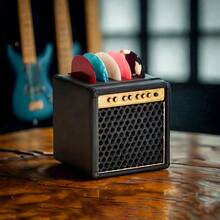 1pc Guitar Pick Holder (Multiple Colors Available), Can Be Paired With Pick Set, Minimalist High-End Decorative Style, Creative Music Accessory, Desktop Guitar Pick Storage Box, Suitable For Picks 0.062 Inches Or Thinner, Also Can Be Used As Game Accessory Storage Box, Durable And Space-Saving. - Multicolor - View 2