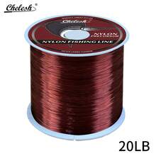 chelesh Línea de pesca monofilamento de nailon Chelesh de 100 m, alta resistencia, buen rendimiento de corte en el agua, múltiples resistencias disponibles, adecuada para pesca de mar, pesca de agua dulce, pesca de carpas, regalo de pesca, manualidades de joyería