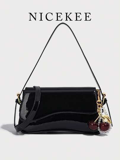 Lightweight Business Casual Flip-Top Square Bag, Suitable For Teenage Girls, Women, College Students, Young Professionals, And Office Workers, Perfect For Office, University, Work, Business, Commuting, Outdoor Activities, Travel, And Hiking