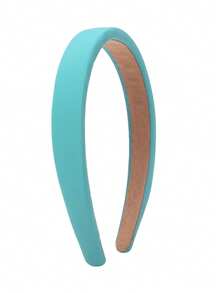 1/9件装纯色缎面细发箍，简约复古风，百搭日常办公佩戴，发箍，发圈，化妆发带，发饰，头饰 - 彩色 - 查看 23