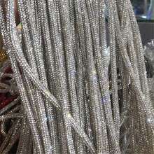 Cinta de cristal de 4 mm con forma de tubo redondo, de color blanco denso, para manualidades, diademas, ropa, lazos y decoración