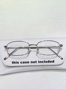 复古小框Y2K银框眼镜，透明镜片装饰眼镜，男女通用日式金属全框眼镜 - 銀 - 查看 6