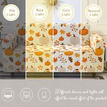 1 pièce Housse de canapé élastique, convient pour les canapés de 1 à 4 places, adapté pour le salon, la chambre, la salle à manger - lavable en machine, canapé d'angle, décoration de fête d'Halloween, cadeau de Thanksgiving, décoration de Noël